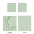 thumbnail image 6 of Mainstays Super Soft Brushed Microfiber Bed Sheet Set, Light Green, King, 4 Piece, 6 of 13