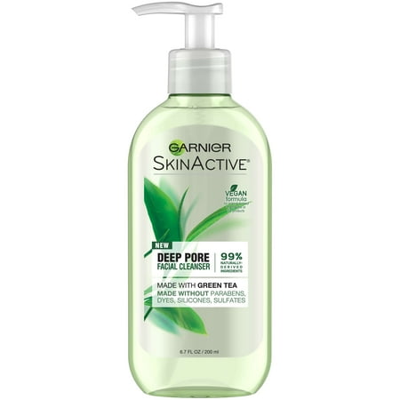 Garnier SkinActive Deep Pore Facial Cleanser, 6.7 fl (Best Deep Cleanser For Acne Prone Skin)