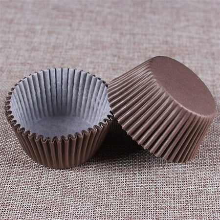 100pcs coffee color cupcake paper cups paper cupcake form cupcake liners