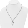 thumbnail image 4 of Stainless Steel Brushed Cross 20In Necklace Made In China -Jewelry By Sweet Pea, 4 of 8