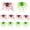 10pcs Green Brown, variant on Silicone Soft Dice Fishing Lures: 10pcs Multiple Tentacles Slow Sink Bass Fishing Soft Plastic Baits for Drop Shot Finesse Wacky Rig