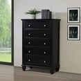 thumbnail image 2 of Sandy Beach 5-drawer Chest Black, 2 of 8