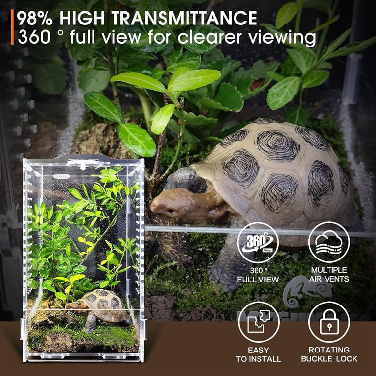 ZALALOVA Acrylic Jumping Spider Enclosure - Insect Terrarium for
