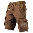 thumbnail image 4 of Men's Loose Fit Cargo Shorts With Pockets Outdoor Cargo Shorts No Belt, 4 of 4