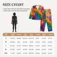 thumbnail image 4 of Pofeuu Colorful Parrot Jungle Dream A Print Womens Pajamas Set Long Sleeve Sleepwear Button Down Nightwear Soft Pj Lounge Sets Button Down Pajamas Women-Small, 4 of 7