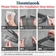thumbnail image 4 of Estante de ducha de esquina Hoomtaook, 2 niveles, sin perforaciones, baño, 4 of 7