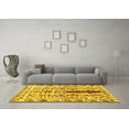 thumbnail image 3 of Ahgly Company Indoor Square Abstract Yellow Contemporary Area Rugs, 8' Square, 3 of 4