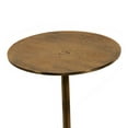 thumbnail image 2 of Round Metal Accent Table with Tubular Pedestal Base, Set of 3, Antique Gold- Saltoro Sherpi, 2 of 5