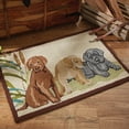 thumbnail image 2 of Park Designs Lab Puppies Indoor Hooked Rug 2X3, 2 of 3