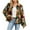 Multicolor, variant on Nfurl Women's Faux Fur Short Jackets Trendy Colorblock Long Sleeve Open Front Jacket Soft Fluffy Fleece Coats Ladies Fall Winter Outerwear Multicolor XL