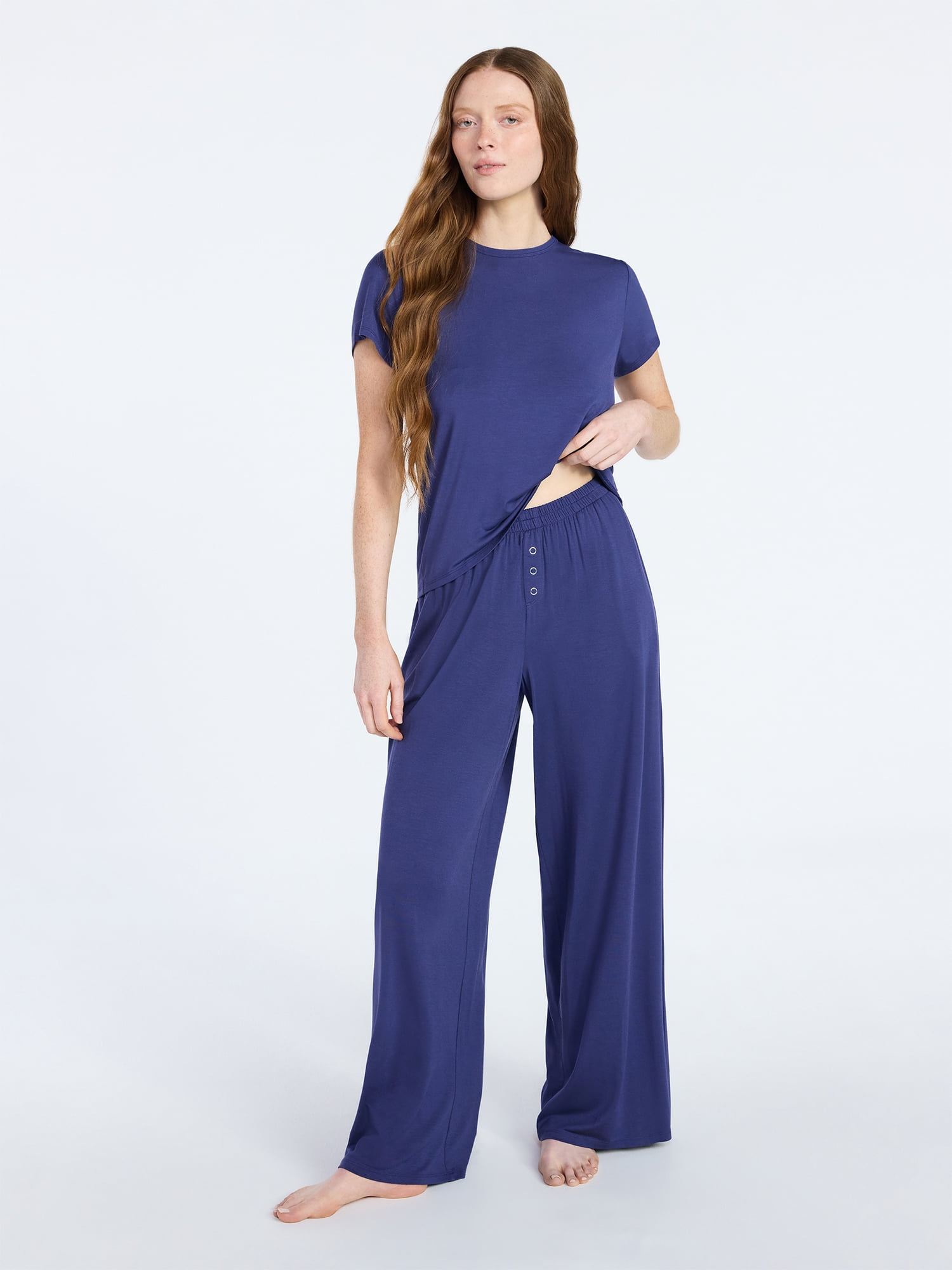 Joyspun Women’s Sleepwear Modal Pajama Long Pants, 30'' Inseam, Sizes S-3X