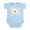 Sky Blue, variant on CafePress - Little Woof Infant Bodysuit - Baby Light Bodysuit, Size Newborn - 24 Months