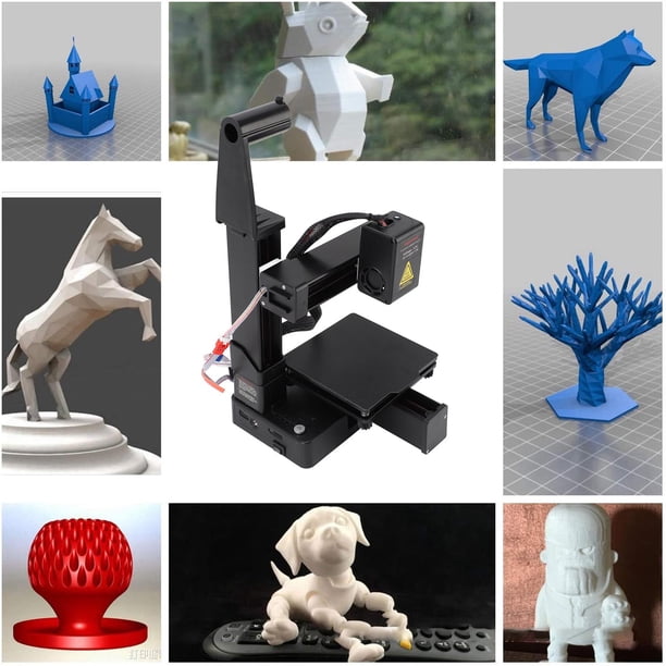 Mini Impresora 3D 100x100x100 Mm Con Placa Extraíble: Compatible Con PLA/TPU, Plug & Play Para Principiantes, Impresión De Tarjeta USB/SD De Diseño
