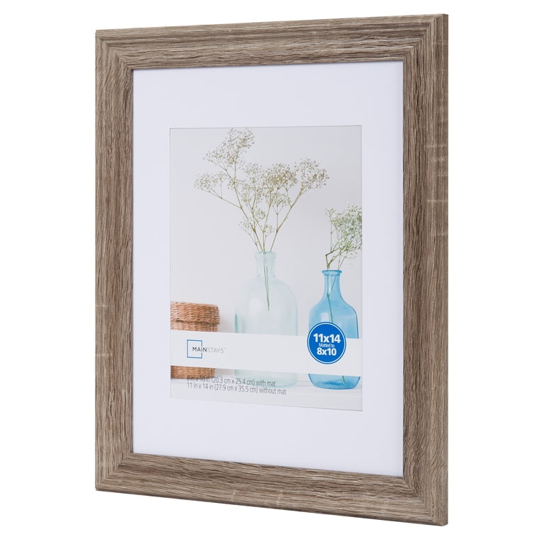 Mainstays 11x14 Rustic Gray Wall Picture Frame - Walmart.com