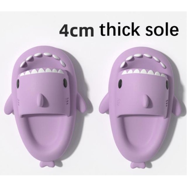 Tamaño 46 47 2023 verano hombre mujer tiburón zapatillas pareja bebé fondo grueso baño casa zapatilla interior hogar niños chanclas Tan Jianjun unisex