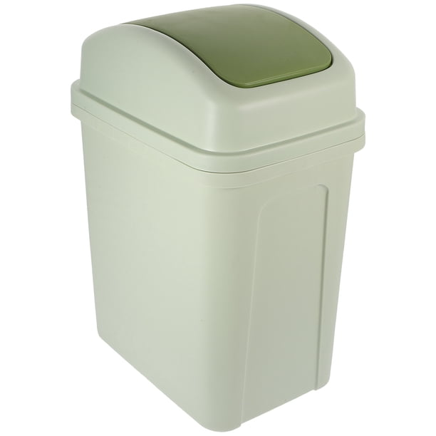 Cubo de basura para baño con tapa abatible, cubo de basura para baño, cubo de basura para cocina