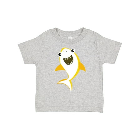 

Inktastic Cute Shark Little Shark Yellow Shark Sea Animal Gift Toddler Boy or Toddler Girl T-Shirt