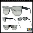 thumbnail image 2 of Kush Premium Mens Shield Horn Rim Mirror Lens Sunglasses Black Grey Silver Mirror, 2 of 9