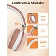 thumbnail image 4 of Auriculares inalámbricos. Cancelación activa del ruido, modo transparente, audio espacial, auriculares Bluetooth con cómodas almohadillas de proteína, 24 horas de autonomía para viajar/trabajar,Plata, 4 of 7