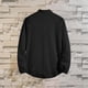 thumbnail image 5 of pstuiky camisetas de manga larga para hombre, Camisa de lino de color liso con cuello alto y manga larga para hombre, informal, de manga larga y solapa salir tops m, 5 of 5