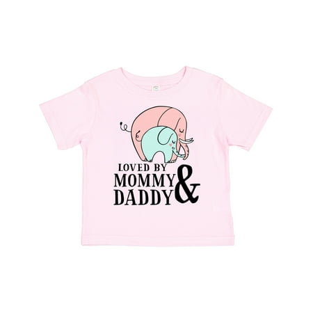 

Inktastic Loved by Mommy & Daddy Gift Toddler Boy or Toddler Girl T-Shirt