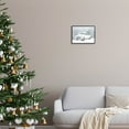 thumbnail image 2 of Seasonal Niveous Snow Truck Scene Holiday Painting Black Framed Art Print Wall Art, 2 of 7