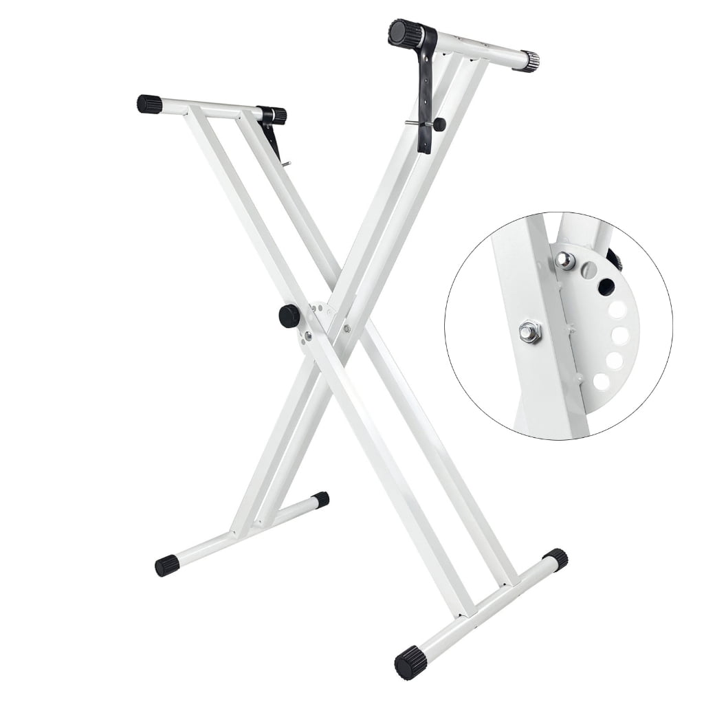 WINDLAND Adjusted Panio Keyboard Holder Panio Stand Double Braced Electric Paino Stand with Locking Strap for Electronic Piano