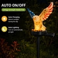 thumbnail image 5 of Personalized Eagle Solar Garden Light, 250th Anniversary LED Stake With American Flag Wings, Resin Patriotic Outdoor Decor For Yard, Perfect Memorial Day 4th Of July Gift, 5 of 9