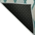 thumbnail image 3 of Addison Rugs Chantille Indoor/Outdoor Transitional Diamonds Teal Washable Rectangle Rug, 9' x 12', 3 of 6