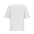 thumbnail image 4 of Rezuofi 2 Pcs Women's Cotton Linen Tops Basic Summer Crewneck Button T Shirts Casual Loose Cute Tee Clothes Trendy Fashion Outfits, 4 of 8