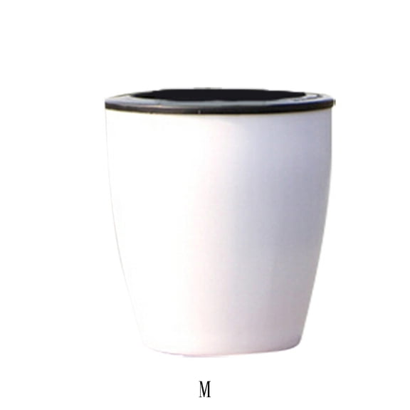 Lazy Flower Pots Water Plants Pot/Self Watering Planter with Visible Water Level,Flower Root Care Seedlings Nursery Pot Planter Plants Pots Indoor Out Flowerpot Window Balcony M