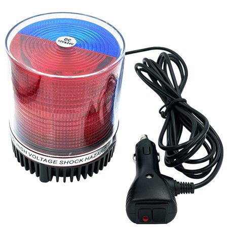 Lampe Stroboscopique LED Tournante Rouge AC 220V – Signal Avertissement 360° Étanchéité IP65 – LTE-5061