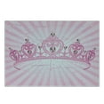 thumbnail image 3 of Queen Cutting Board, Theme Pink Heart Shaped Cartoon Crown on Radial Backdrop Romantic, Decorative Tempered Glass Cutting and Serving Board, Small Size, Pink Pale Pink, by Ambesonne, 3 of 5