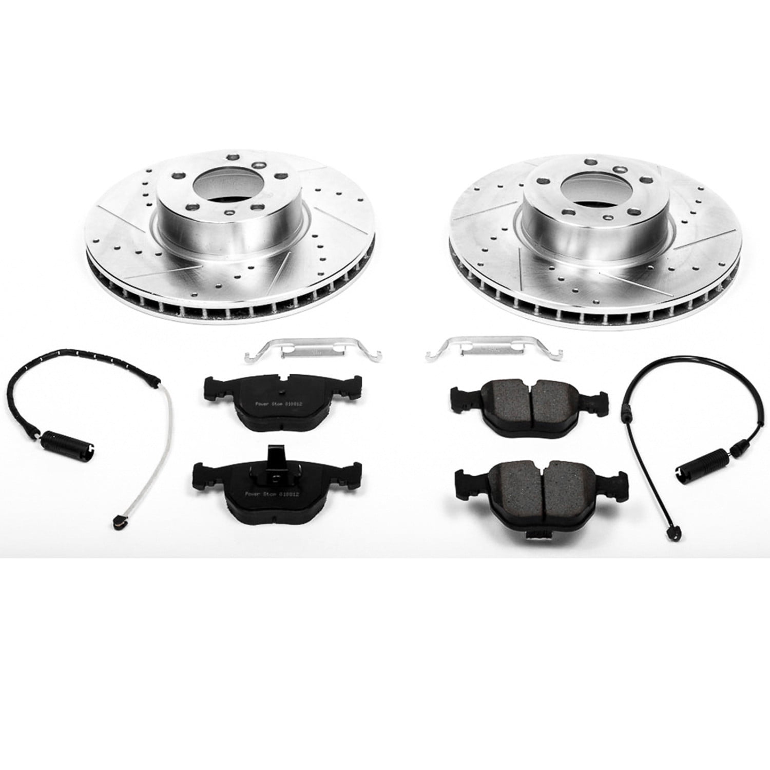 PowerStop Front Z23 Evolution Sport Carbon-Fiber Ceramic Brake Pad and Drilled & Slotted Rotor Kit Fits: BMW Select Models K503