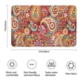 thumbnail image 3 of Red Pioneer Flower and Paisley Pattern Bathroom Rugs Mat,Non Slip Microfiber Bathroom Rug,Rubber Backing,Soft Bathroom Mats for Bathroom Floor,Tub and Shower,17x27in(43x68cm), 3 of 5
