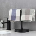thumbnail image 2 of 304 Stainless Steel Hand Towel Holder Tree Rack Modern Free Standing Countertop Towel Ring, Matte Black, 2 of 8