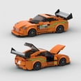 thumbnail image 3 of MOC F1 City Speed Champion Sports Racing Car Building Blocks Brick R34 RX-7 Vehicle Supercar Fast & Furious MK4 Supra Kids Toys, 3 of 10
