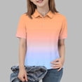 thumbnail image 2 of Piuwrlz T-Shirt Boy/Girls Solid Color Cotton Undershirt Short Sleeve Top Orange Size 12-18Months, 2 of 8