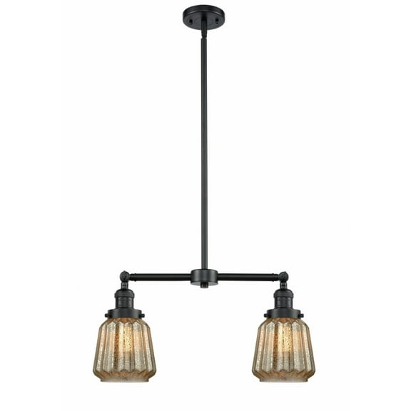 Innovations 209-OB-G146-LED Chatham 2 Light Chandelier part of the Franklin Restoration Collection, Oil Rubbed Bronze