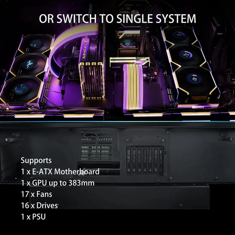 Lian-Li DK-07X E-ATX Dual-System Height-Adjustable Desk Gaming