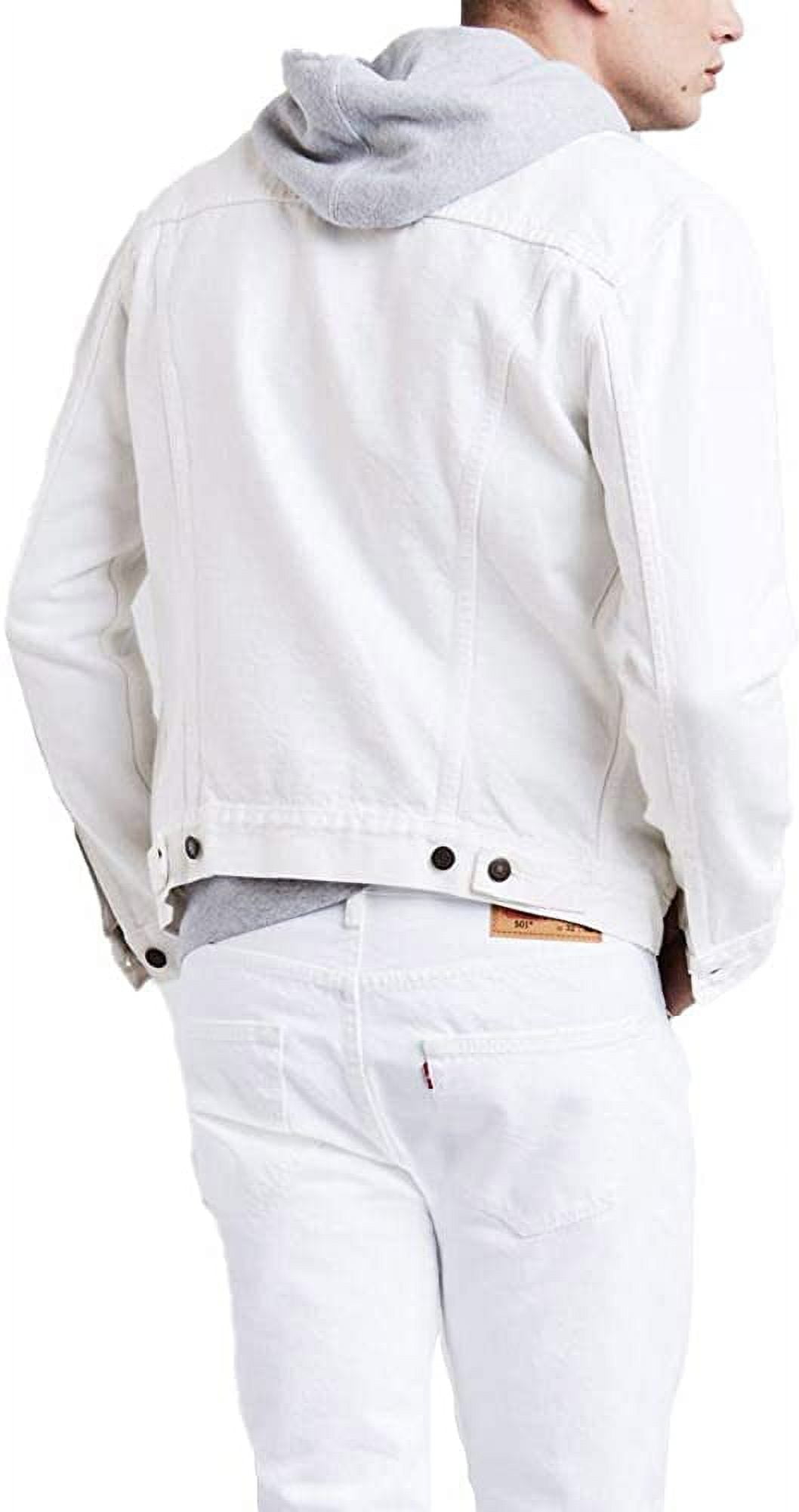 Mens white clearance levi jean jacket