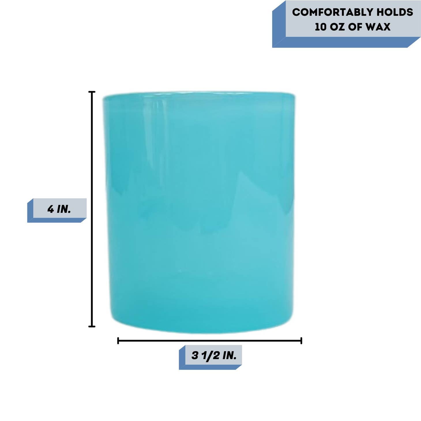 14 oz. Havana Sky Empty Candle making Jar candle vessels for DIY candle-making projects (Box of 36)