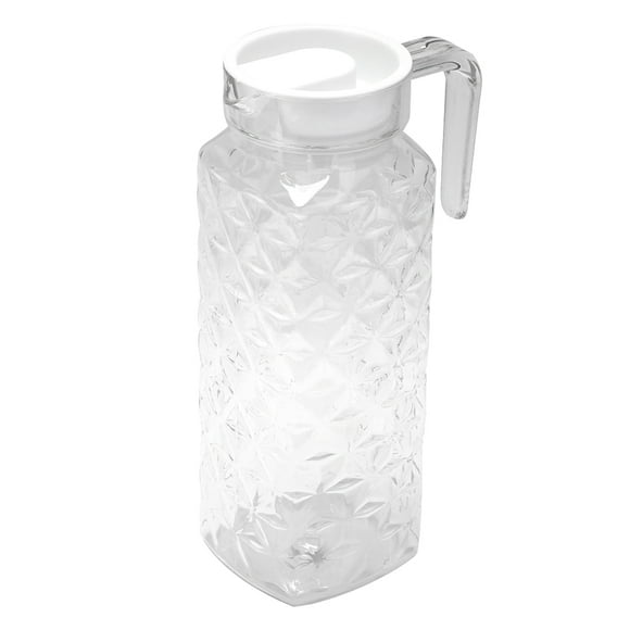Olla para jugo, tetera de acrílico con patrón de diamantes para el hogar, utensilios de cocina, mayor durabilidad
