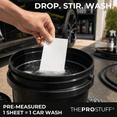 thumbnail image 2 of The Pro Stuff® Car Wash Soap Sheets - pH Neutral Foaming Car Soap for Foam Cannon, Pressure Washer & Bucket | Plastic-Free, Pre-Measured, Mess-Free Shampoo | Safe on Wax, Ceramic, Clear Coat, 2 of 8