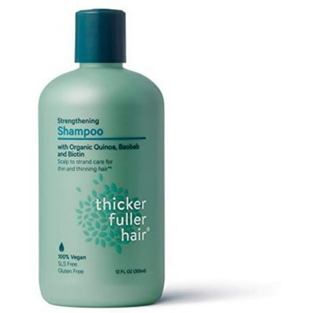 Thicker Fuller Hair Strengthing Shampoo 12oz (Best Shampoo For Stronger Thicker Hair)