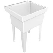 PROFLO PFLT2123 White SMC 23in Single Basin Free Standing Sink