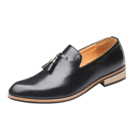 

Fashion Men Shoes Fashion Style Men S Breathable Tassel Comfortable Business Slip On Work Leisure Solid Color Leather Shoes