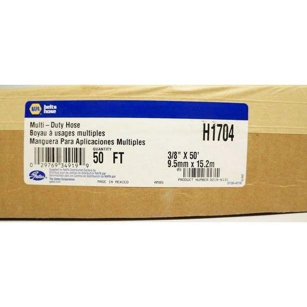New Multi Purpose Air Hose 3/8'' x 50' Napa H1704