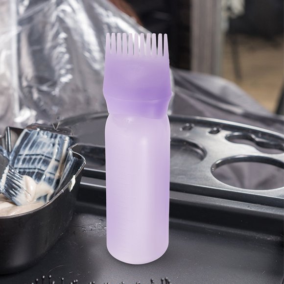 Raindrops 1Set Hair Dye Kit with Flexible Oil Bottles and Root Comb Applicator for Salon Styling