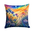 thumbnail image 2 of Colorful Agapanthus Fabric Decorative Pillow 14 in x 14 in, 2 of 2